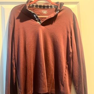 UNTUCKit Burgundy Long Sleeve Shirt